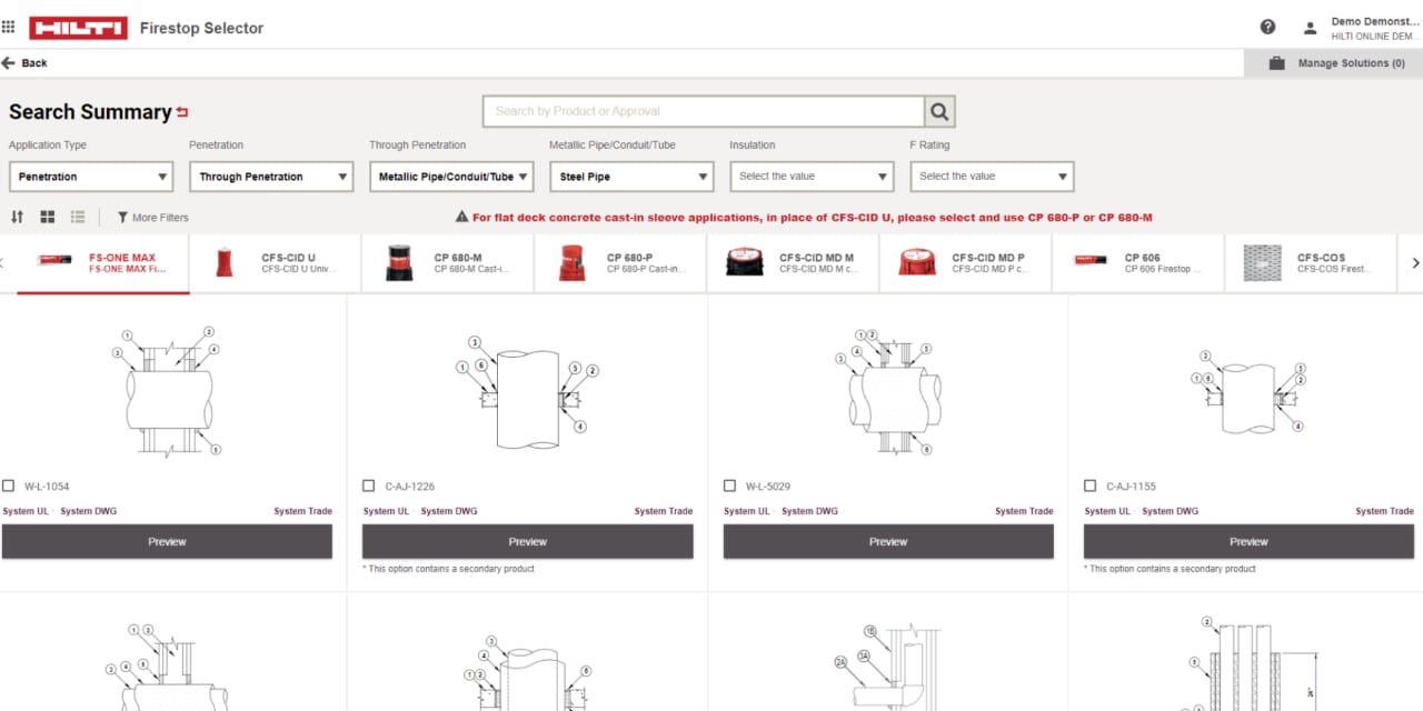 Firestop Selector 2to1 - Firestop