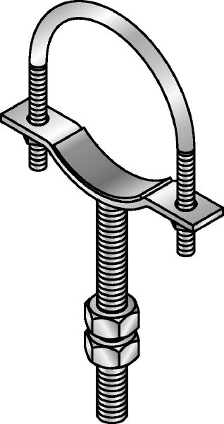 PSCU Pipe saddle with U-Bolt