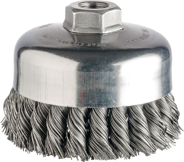 Finishing wire cup brush