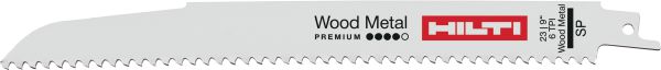 Nail-embedded wood reciprocating saw blades (heavy-duty)