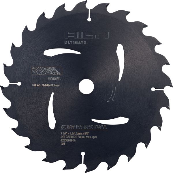 Wood framing circular saw blade