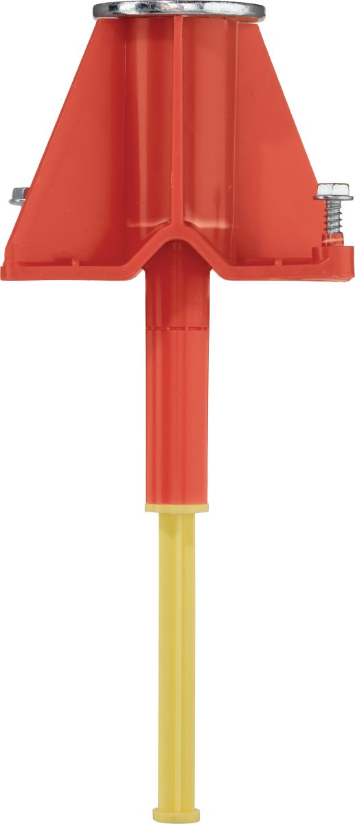 Still life picture of the orange KCCM-MD S Kwik-Cast Connect (multi-thread ) cast-in-place anchor, short plate