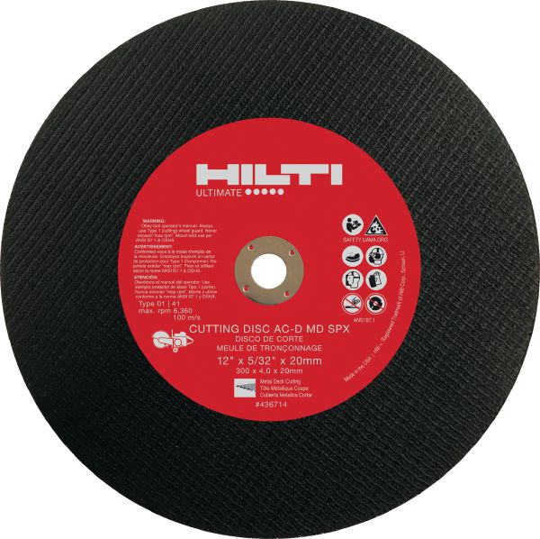 AC-D MD Metal deck cutting disc