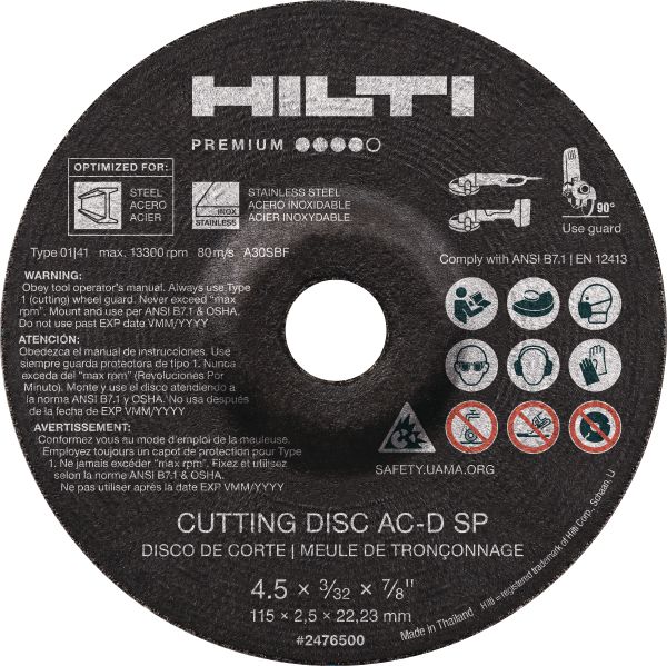 AC-D SP Type 27 Cutting/Notching wheel