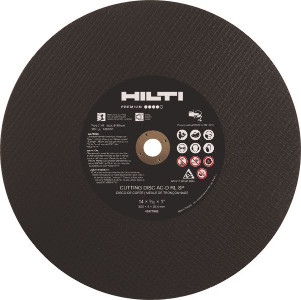 AC-D RL Rail cutting disc